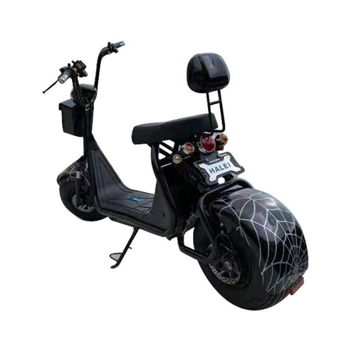Big Harley, BT Speaker, tyre Double Seat 2 wheel Electric motorcycle | Purple - COOLBABY