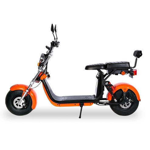 1500W Harley Electric motorcycle Double Seat with double battery Fat Tire - COOLBABY