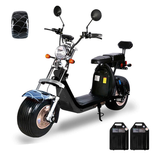 3000W Electric Motorcycle, tyre Double Seat with double battery - COOLBABY