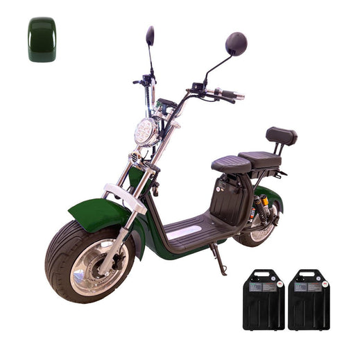 3000W Electric Motorcycle, tyre Double Seat with double battery - COOLBABY