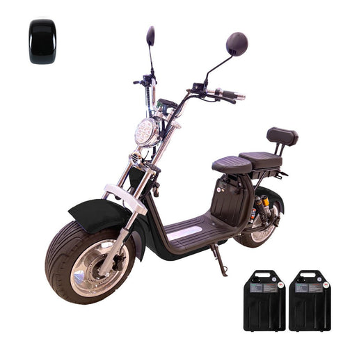3000W Electric Motorcycle, tyre Double Seat with double battery - COOLBABY