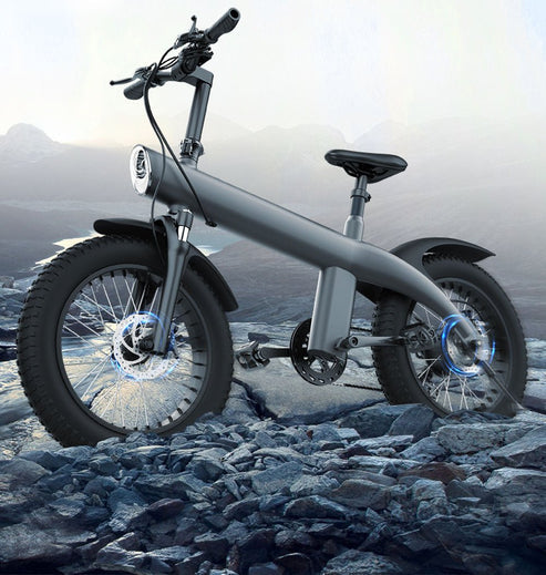 Aluminum Alloy E-Bike, 20 Inch Fat Tire, Off Road, Electric Bike Scooter - COOLBABY