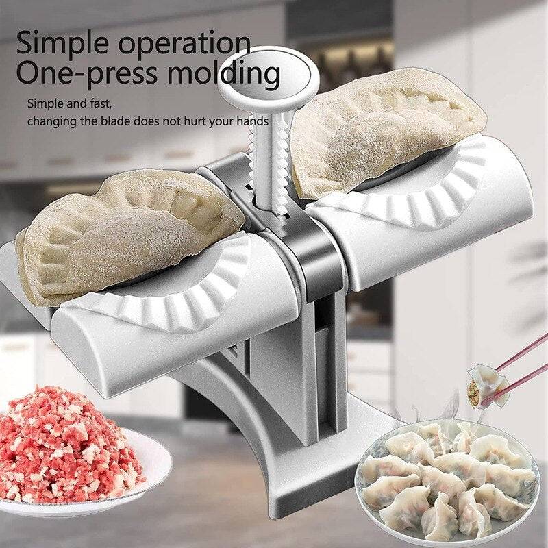 COOLBABY Fully Automatic Dumpling Machine Double Head Press Dumplings - COOL BABY