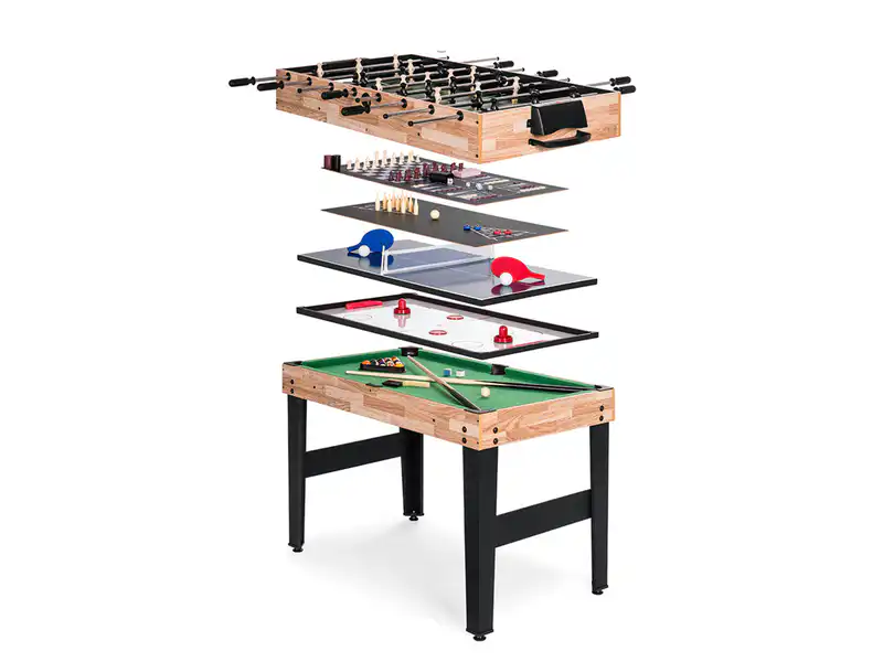 2x4ft 10-in-1 Multi-function Combo Game Table Set Foosball Table for Home, Game Room - COOLBABY