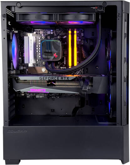 High-End Gaming PC: AMD Ryzen 7 5700X3D, RTX 4060 Ti, 32GB RAM, 500GB SSD + 1TB HDD - COOLBABY
