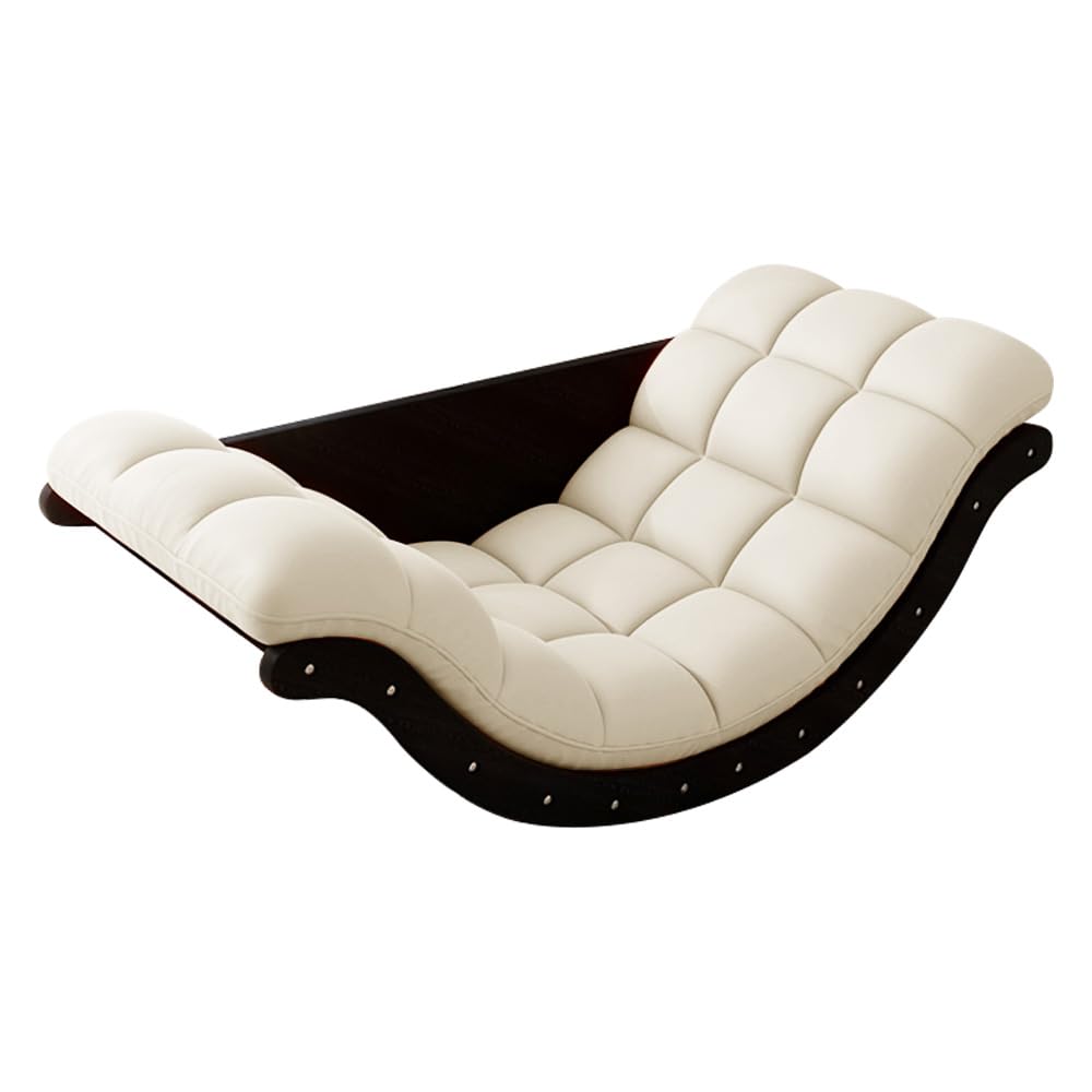 CoolBaby Outdoor Rocking Chair, Moon Shaped Rocking Chair, Indoor Sofa Chair for Bedroom, Living Room, Porch, Garden, Lawn - COOLBABY