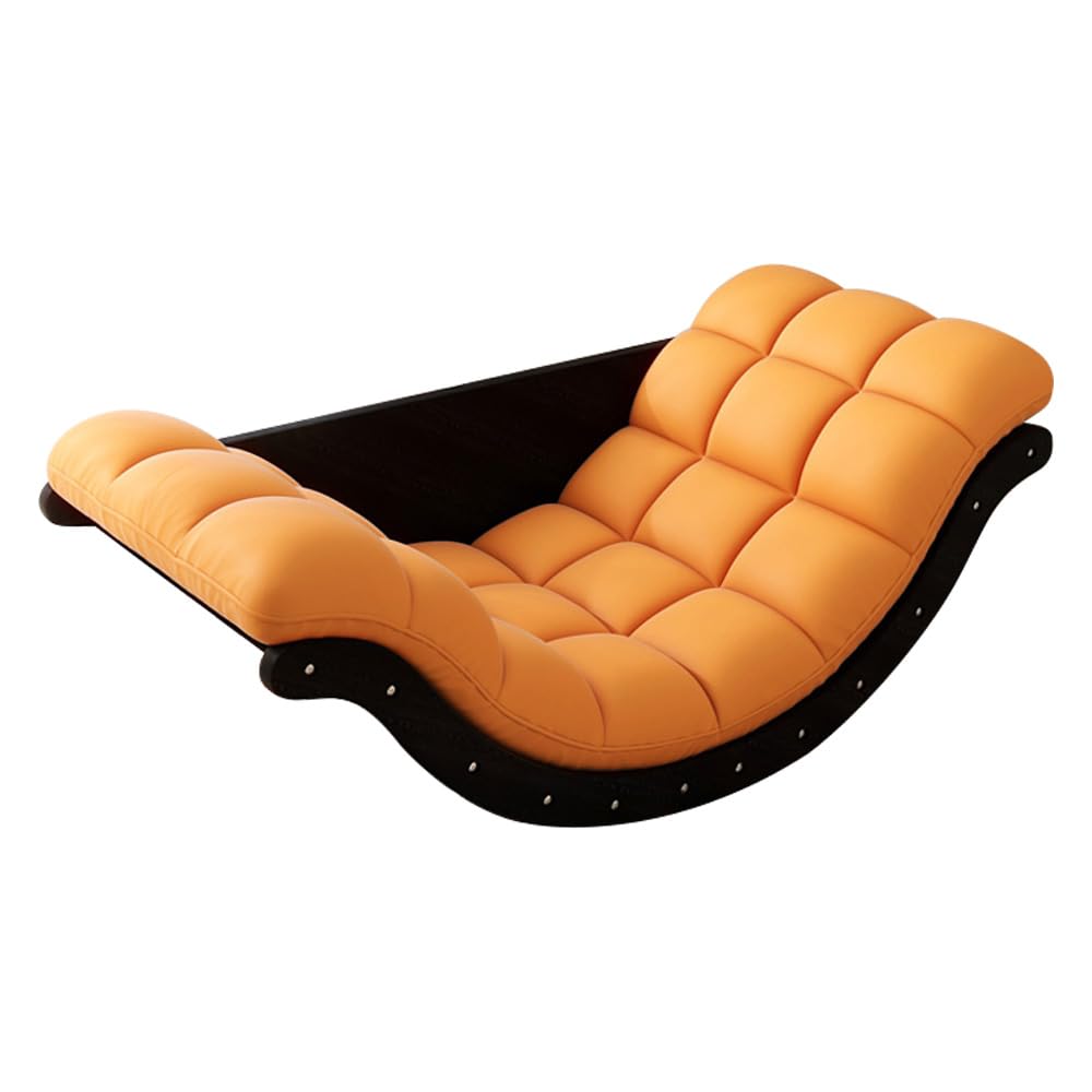 CoolBaby Outdoor Rocking Chair, Moon Shaped Rocking Chair, Indoor Sofa Chair for Bedroom, Living Room, Porch, Garden, Lawn - COOLBABY