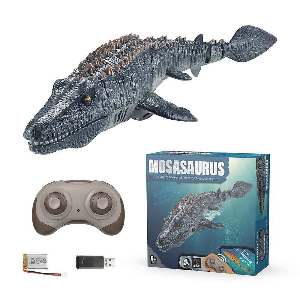 COOLBABY 2.4G Remote Control Mosasaurus Toys, Children's Pool Toys, Dinosaur Toys Suitable For Boys Over 3 Years Old - COOL BABY