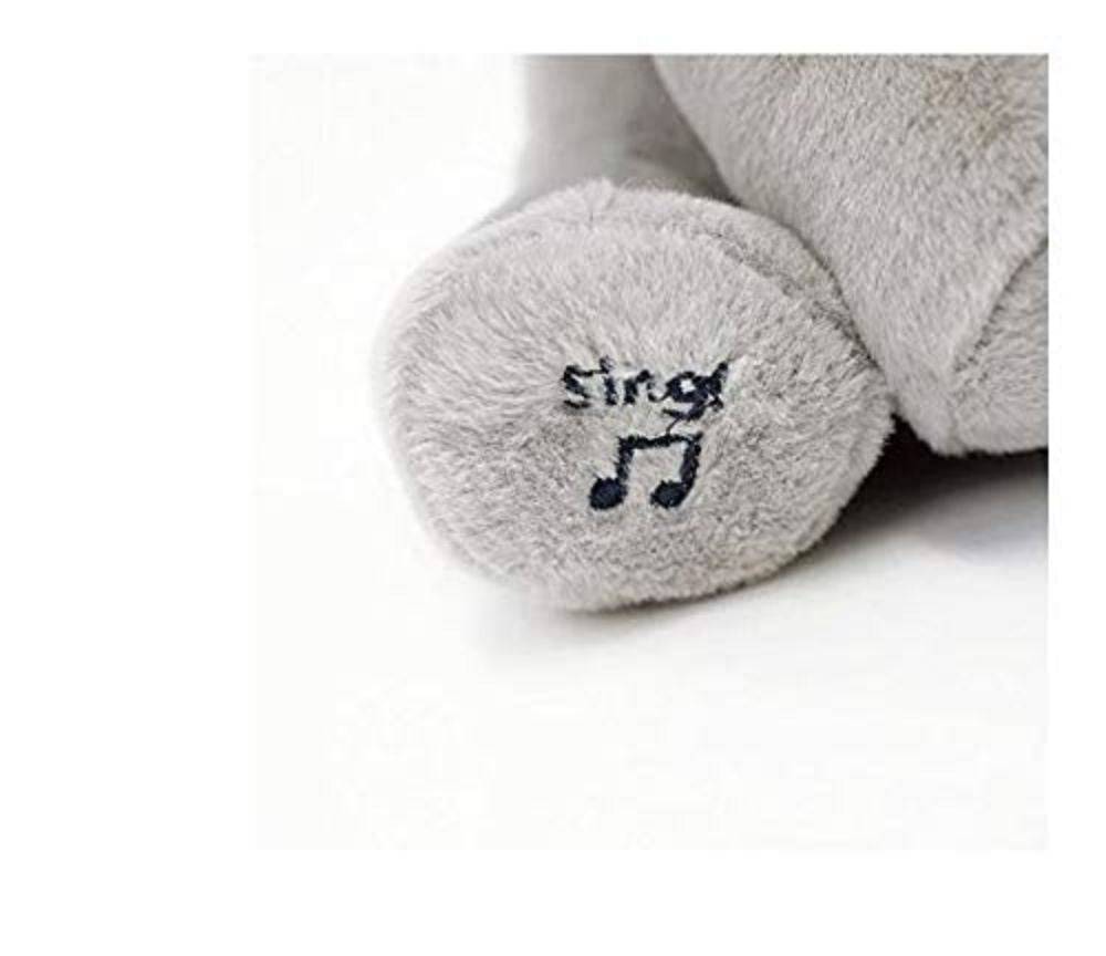 COOLBABY Peek-a-Boo Elephant Animated Talking Singing Stuffed Plush Elephant Stuffed Doll Toys - COOL BABY