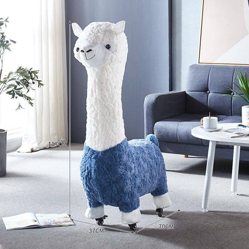 COOLBABY Giant Alpaca With Detachable Wheels Children's Riding Toy Load-Bearing 200KG Suitable For Children Of All Ages - COOL BABY
