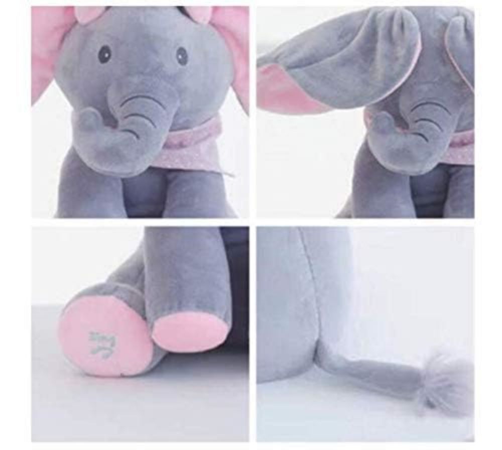 COOLBABY ZJJ0212 Elephant Stuffed Doll Toys Kids Gift Present Boys & Girls - COOL BABY