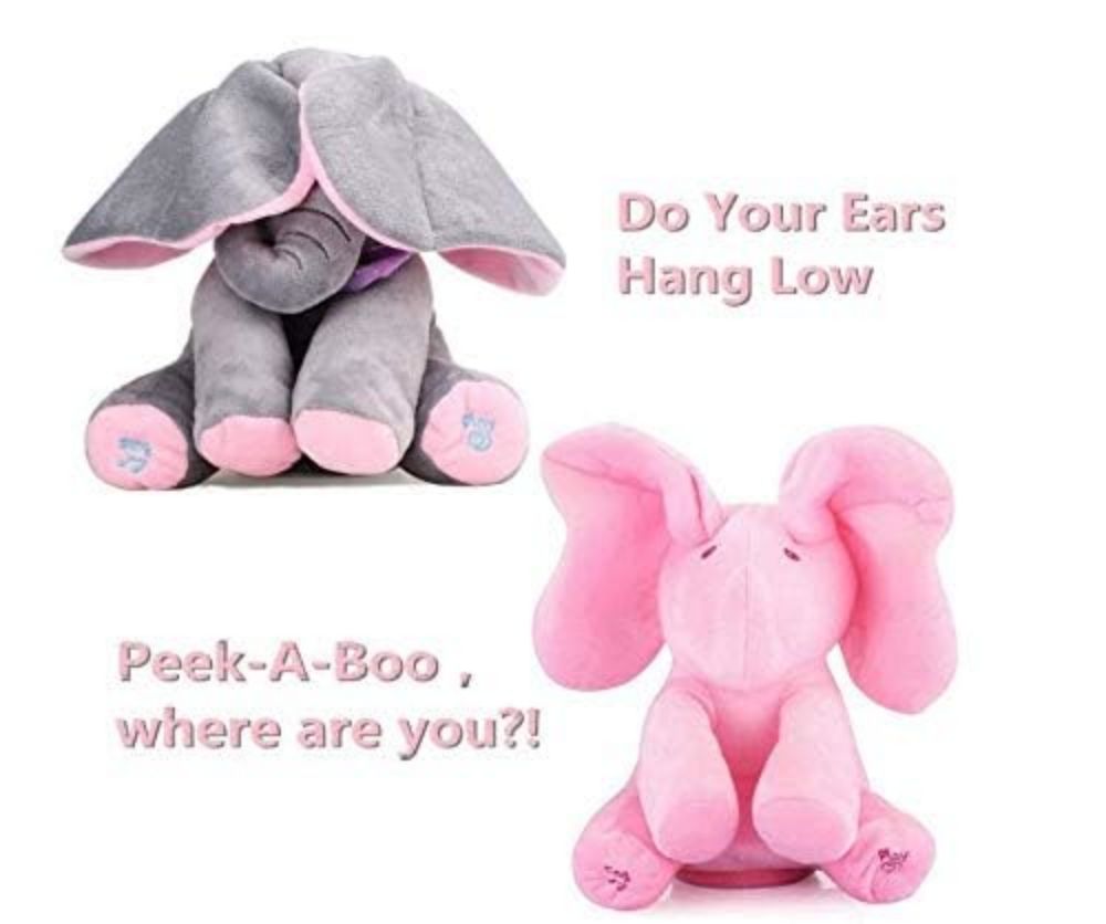 COOLBABY ZJJ0212 Elephant Stuffed Doll Toys Kids Gift Present Boys & Girls - COOL BABY