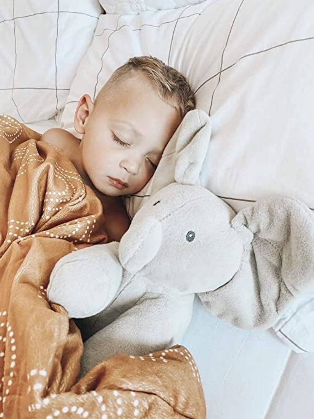 COOLBABY Peek-a-Boo Elephant Animated Talking Singing Stuffed Plush Elephant Stuffed Doll Toys - COOL BABY