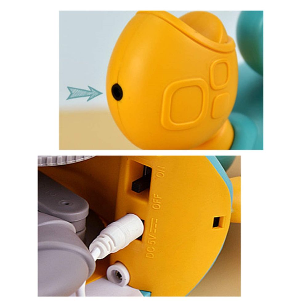 COOLBABY USB Rechargeable Walking Crab Toy for Kids, Electric Toy Crab with Obstacle Avoidance, Light&Music Effect Crawling Toys for Kids - COOLBABY