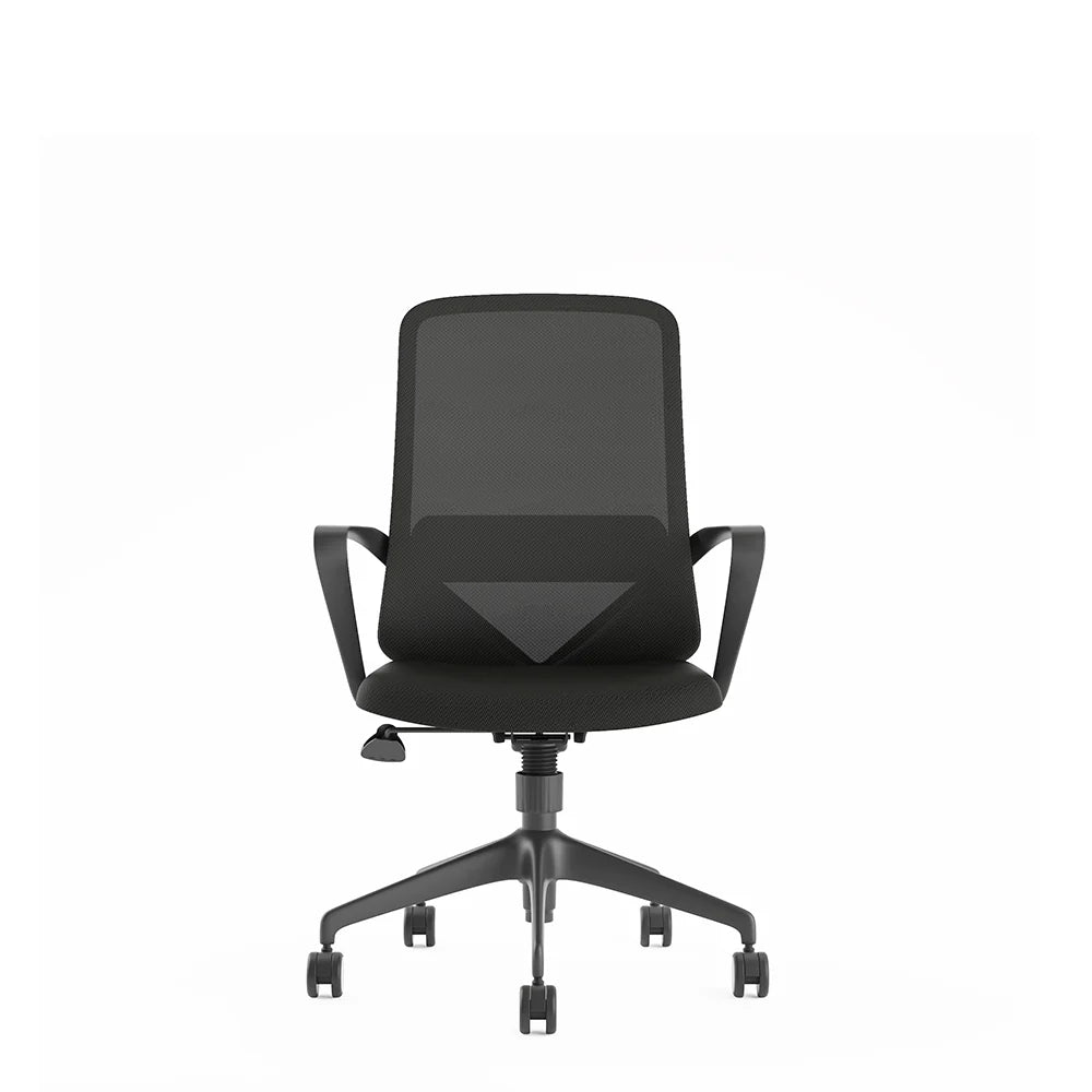 COOLBABY Ergonomic Office Chair with Fixed Armrests, Lumbar Support & Butterfly Mechanism - COOLBABY