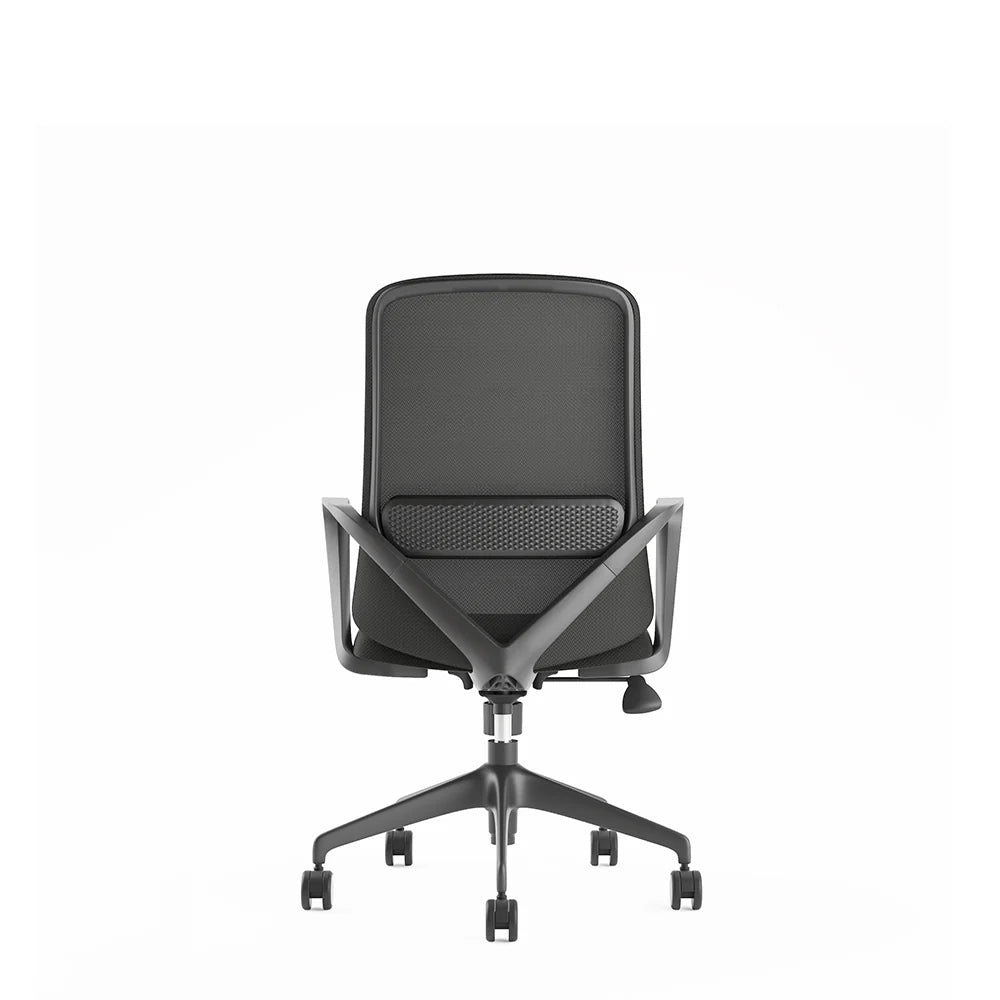 COOLBABY Ergonomic Office Chair with Fixed Armrests, Lumbar Support & Butterfly Mechanism - COOLBABY