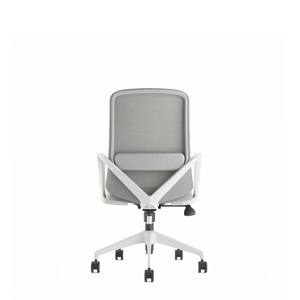 COOLBABY Ergonomic Office Chair with Fixed Armrests, Lumbar Support & Butterfly Mechanism - COOLBABY