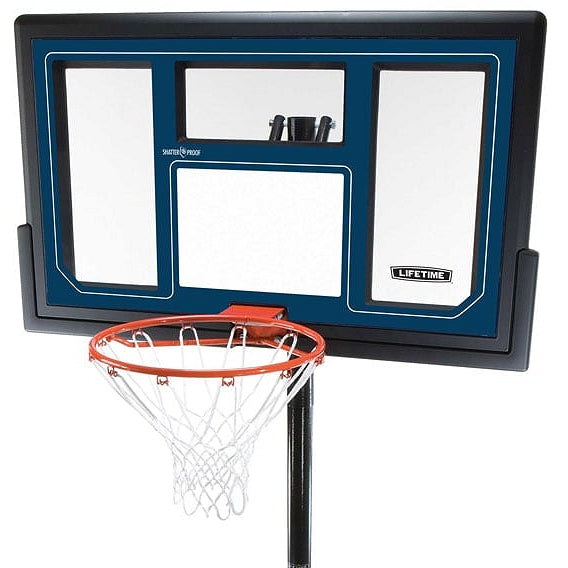 50-Inch Portable Basketball Hoop with Polycarbonate Backboard | Adjustable 8–10ft, 31-Gallon Base, Slam-It Rim