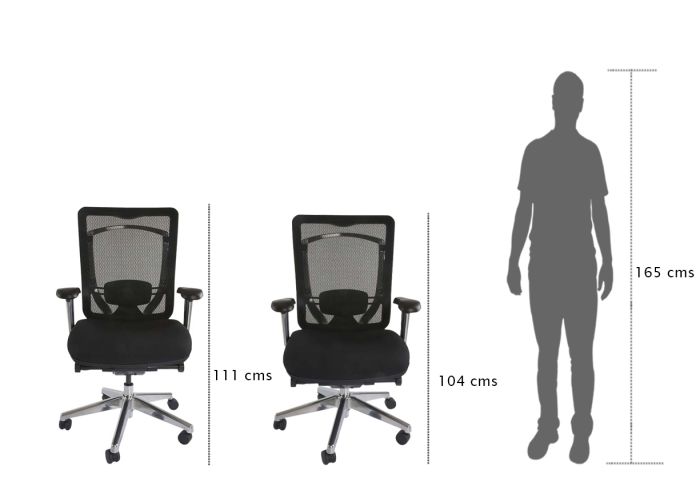 Medium Back Ergonomic Mesh Chair Black - COOLBABY