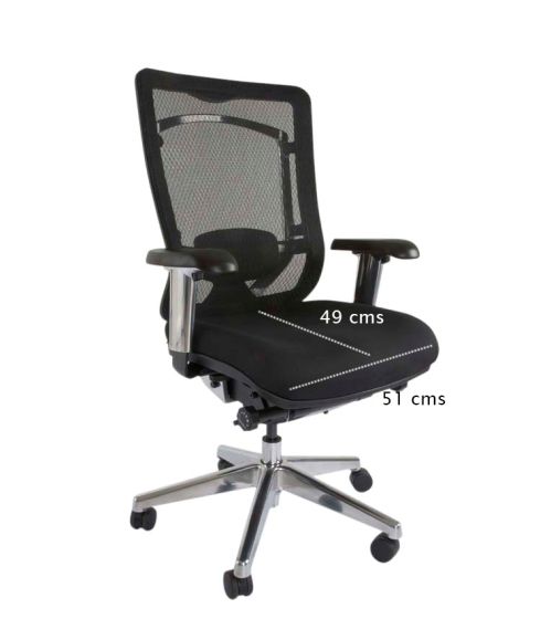 Medium Back Ergonomic Mesh Chair Black - COOLBABY