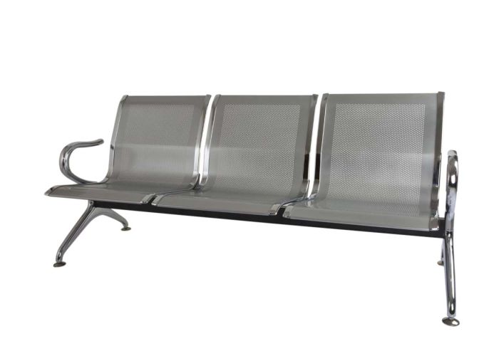3 Seater Metal Bench, For Large Waiting Areas - COOLBABY