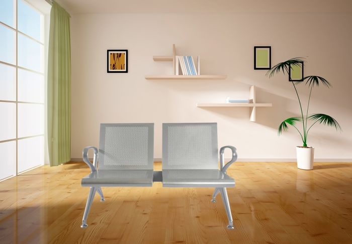 2 Seater Metal Bench For Waiting - COOLBABY