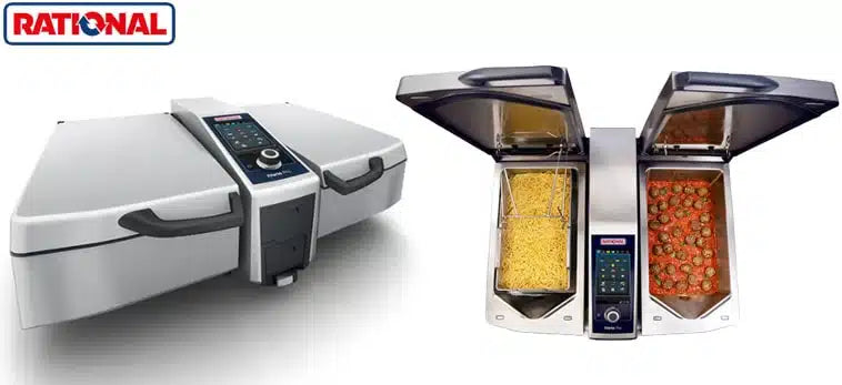 COOLBABY Rational iVario Pro 2-S: Dual-Pan Precision Cooker for Professional Kitchens - COOLBABY