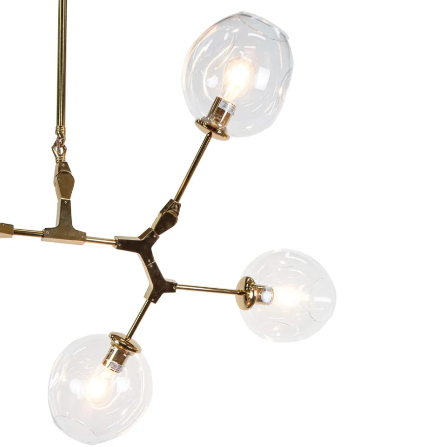 Modern Hanging Light Blair 5 Buds - Gold Matt - COOLBABY