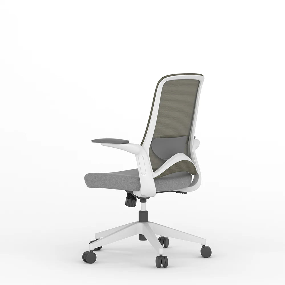 COOLBABY STELLA Ergonomic Office Chair with Flip Armrests and Nylon Base - COOLBABY