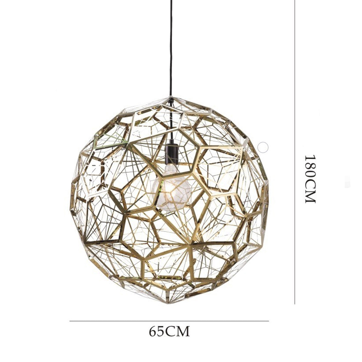 Pendant Light Round Large - Rose Gold - COOLBABY