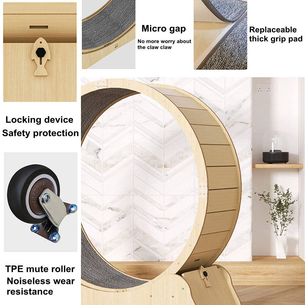 Whisker Workouts: The Ultimate Cat Wheel for Active Felines! - COOLBABY