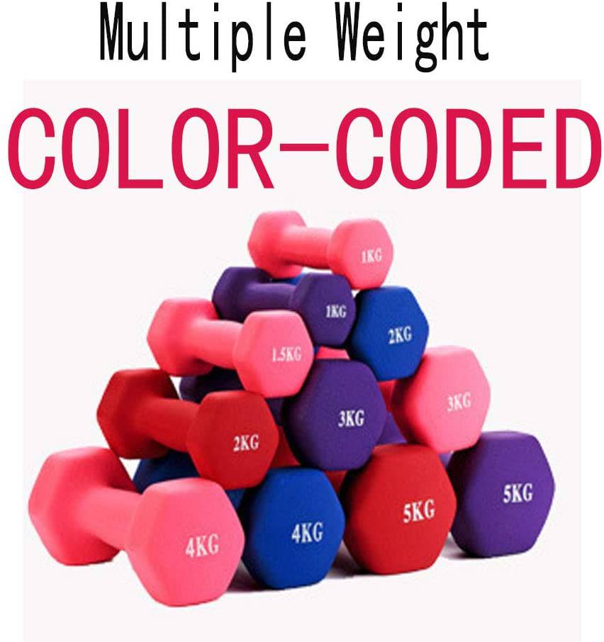 COOLBABY YL01-05 Dumbbells Weights Exercise- Multi colors - COOL BABY