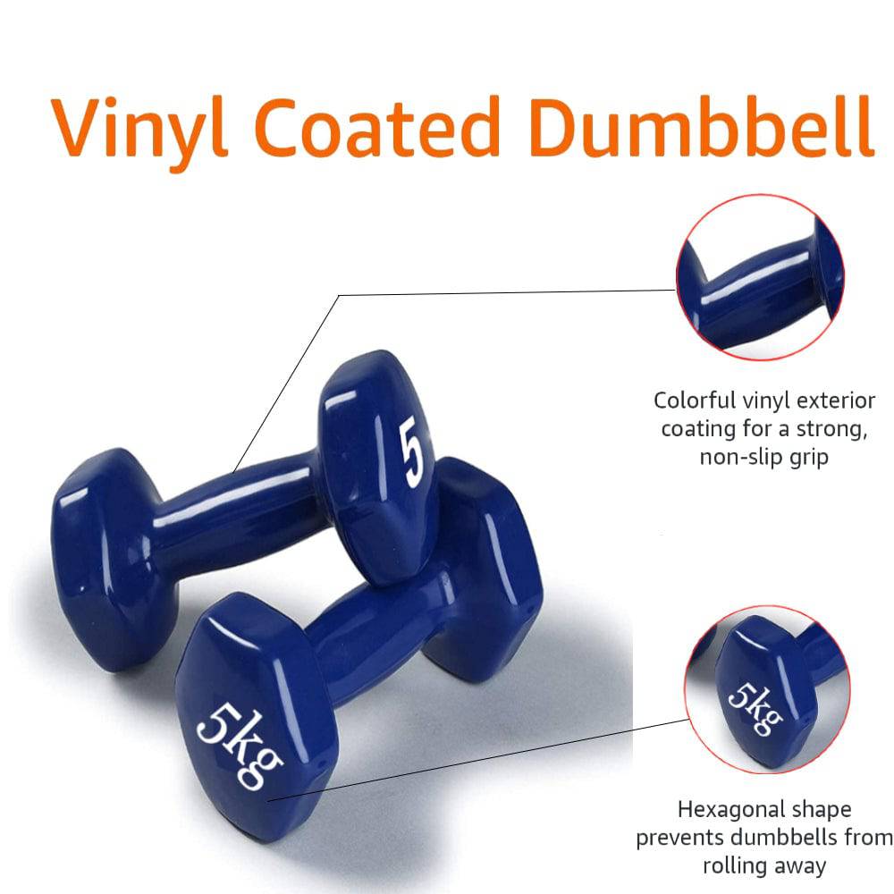 COOLBABY YL01-05 Dumbbells Weights Exercise- Multi colors - COOL BABY