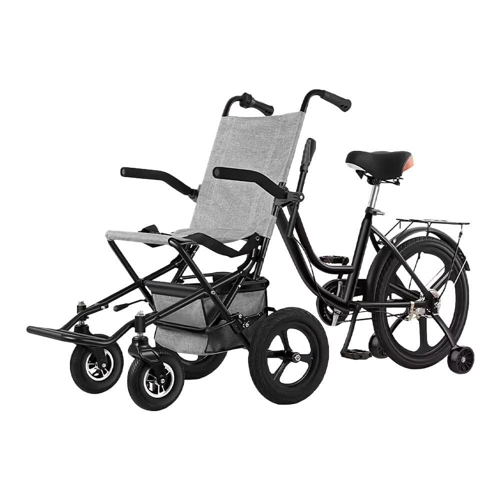 COOLBABY LYSTC01 Tricycle Wheelchair, Compact Mobility Solution