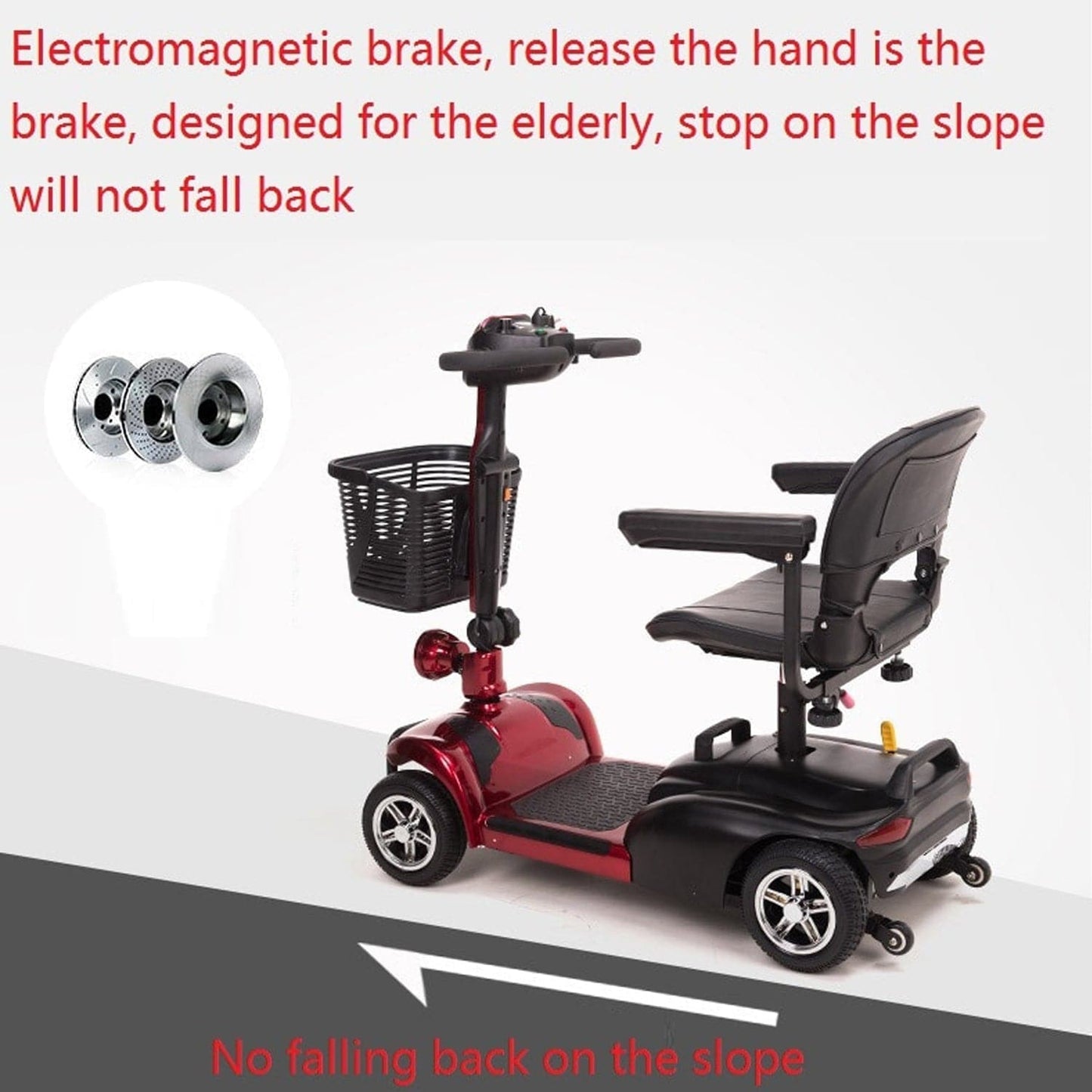 COOLBABY X-01-AC 4 Wheel Electric Folding Mobility Scooter - COOL BABY