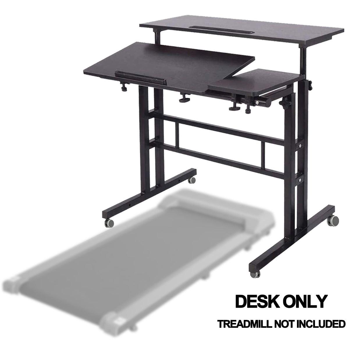 COOLBABY PBJB01ZZ Fitness Adjustable Height Treadmill Desk - Walk/Stan