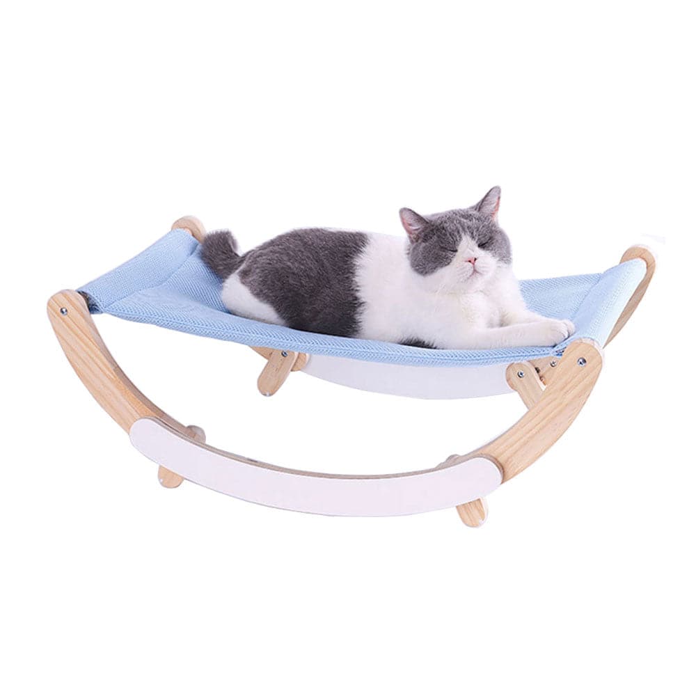 COOLBABY Cat Bed Pet Bed,Pet Shaker,Anti-slip Mat Design,Washable Breathable Cloth Pad,Solid Wood Cat Bed,for Little Cat and Little Dog - COOL BABY