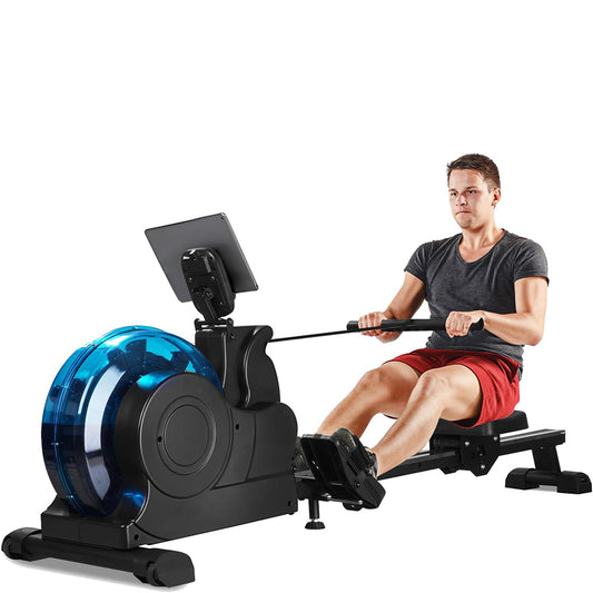 COOLBABY Water Rowing Machine,Sports Foldable Rowing Machine,Rowing Machine for Home Office,Max Load 110 KG - COOLBABY