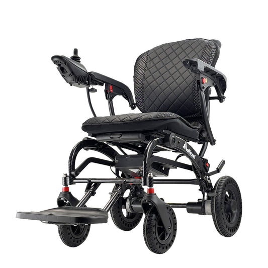 Electric Wheelchair for Adults & Seniors（ Lightweight Aluminum Frame ）（ 3-Second Fold ）（ Ergonomic Design）（ Friendly Mobility Scooter with 360° ）All-Terrain Travel, Airplane - COOLBABY