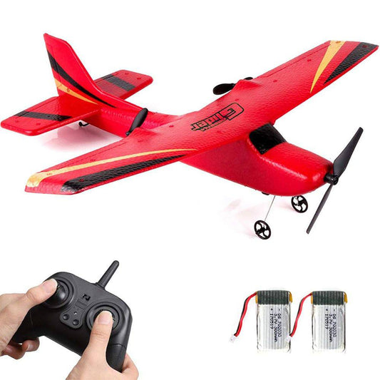 COOLBABY Remote Control Glider,2.4GFixed-Wing Model Aircraft EPP Built-in 6-Axis Gyroscope Remote Control Aircraft - COOL BABY