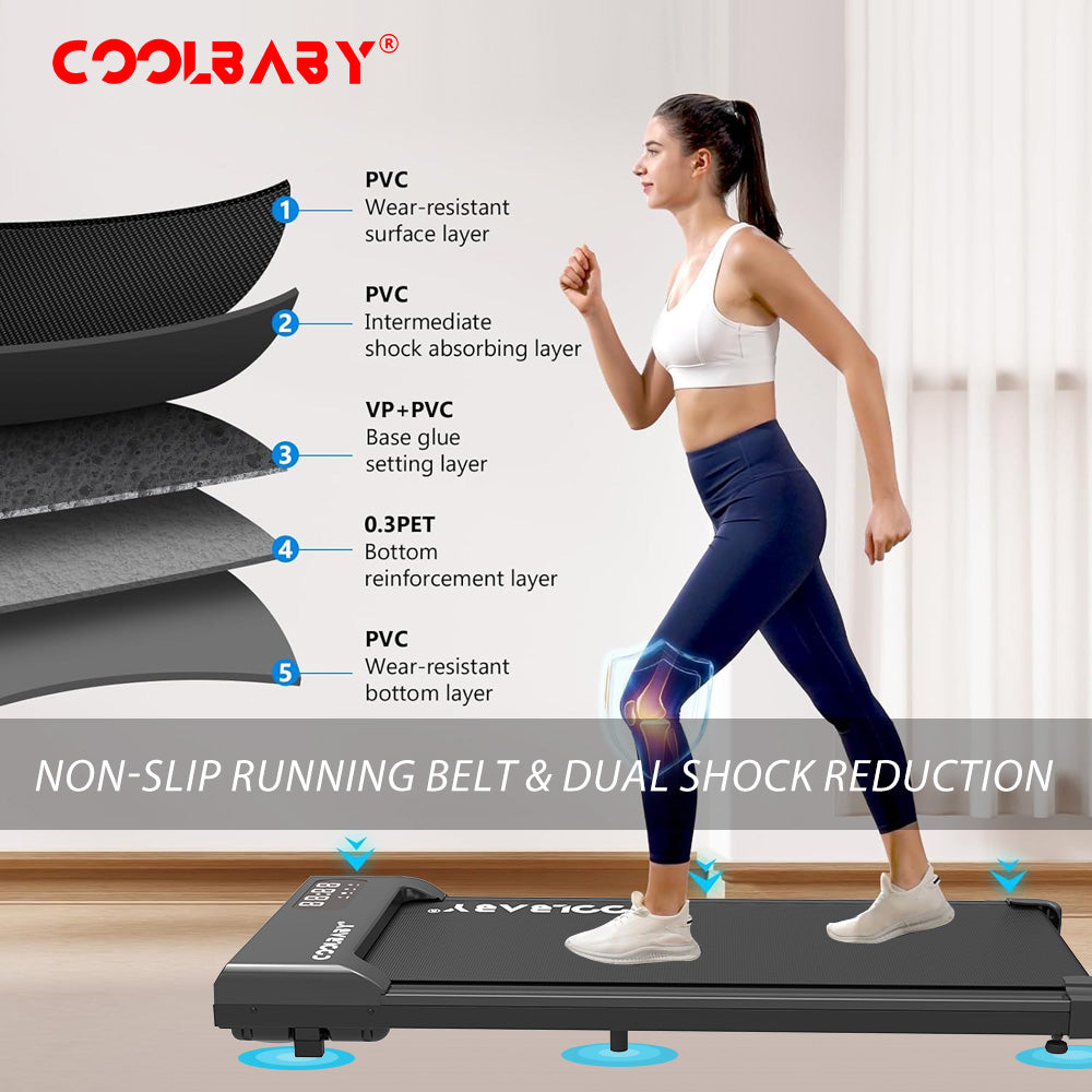 Walking Pad, Walking Pad Treadmill 265 lb Capacity，3 in 1 Portable Under Desk Treadmill for Home and Office with Remote Control, LED Display