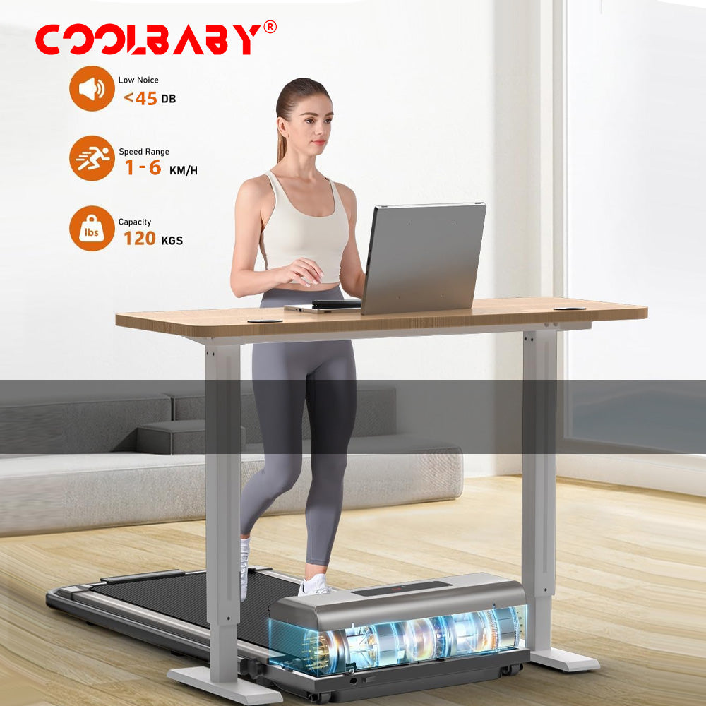 COOLBABY Walking Pad, Walking Treadmill, Folding Under Table - COOLBABY