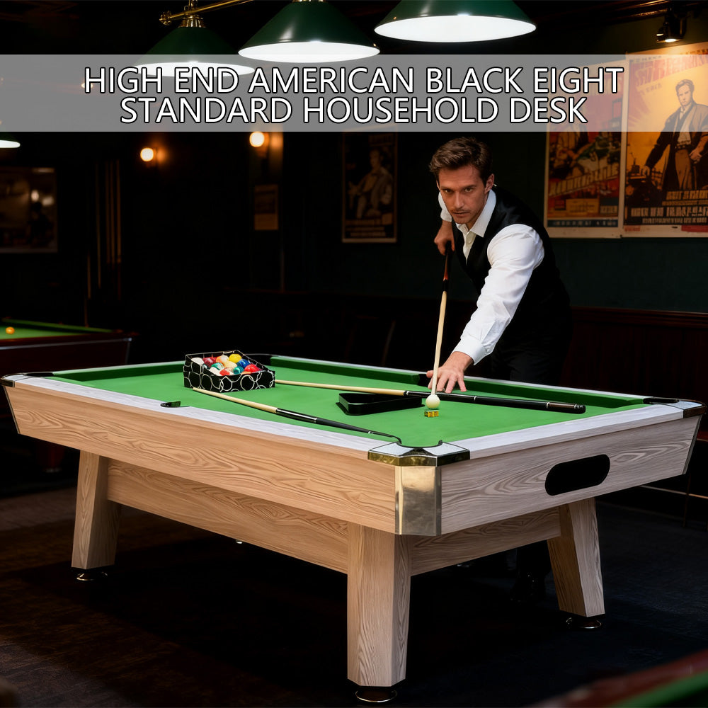 8 FT Pool Tables Billiards for Indoor Home Use, Billiards/Table Tennis/Dining Table Multi-functional 3 in 1, High Density Board Billiard Table