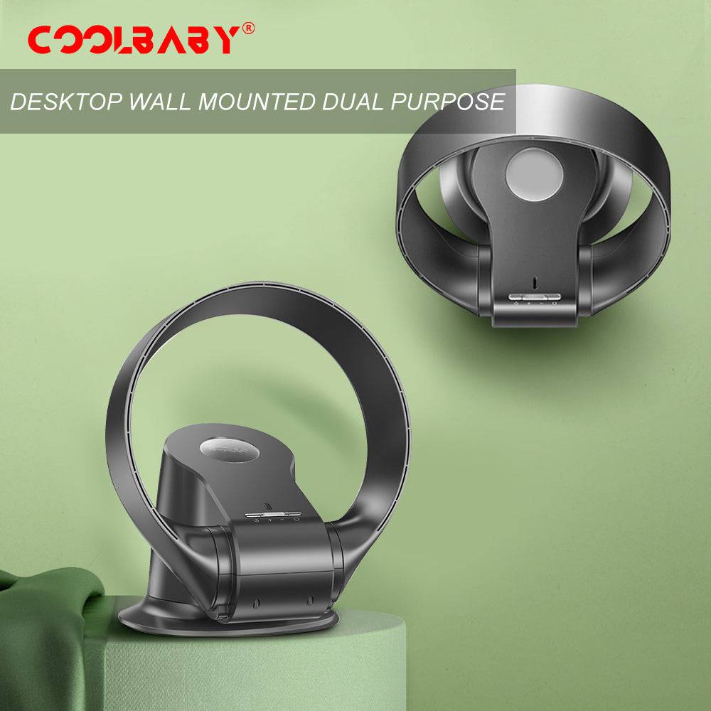 COOLBABY HQQ-FS01 Safe and Smart: Bladeless Remote-Controlled Fan - COOL BABY