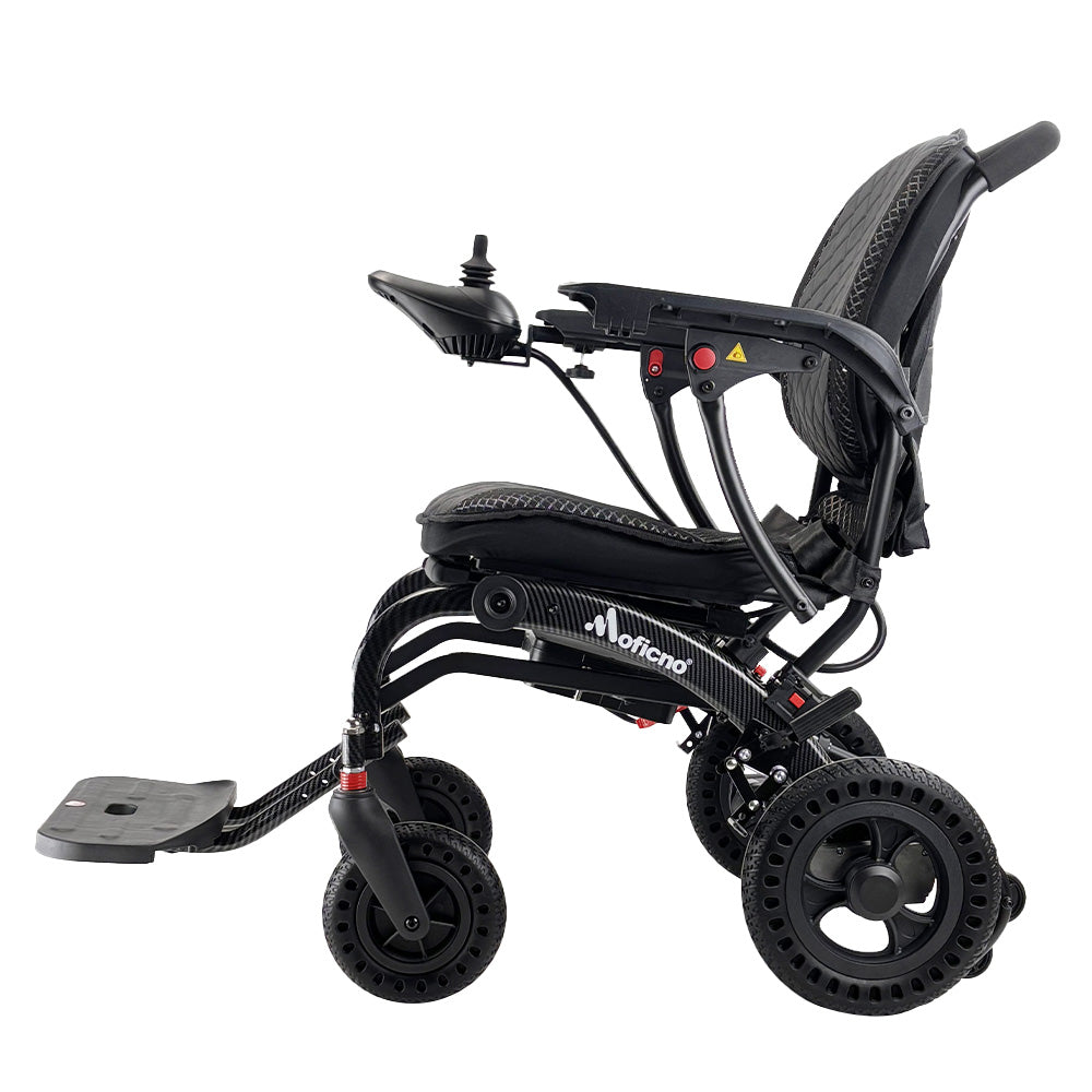 Electric Wheelchair for Adults & Seniors（ Lightweight Aluminum Frame ）（ 3-Second Fold ）（ Ergonomic Design）（ Friendly Mobility Scooter with 360° ）All-Terrain Travel, Airplane - COOLBABY
