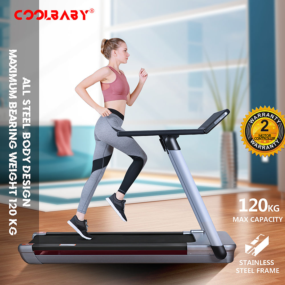 Fitness PBJ22 (4HP Peak) Motorised Treadmill for Home Use 10.1"Color Screen, With Wifi | Speed Range1-15 Km - COOLBABY