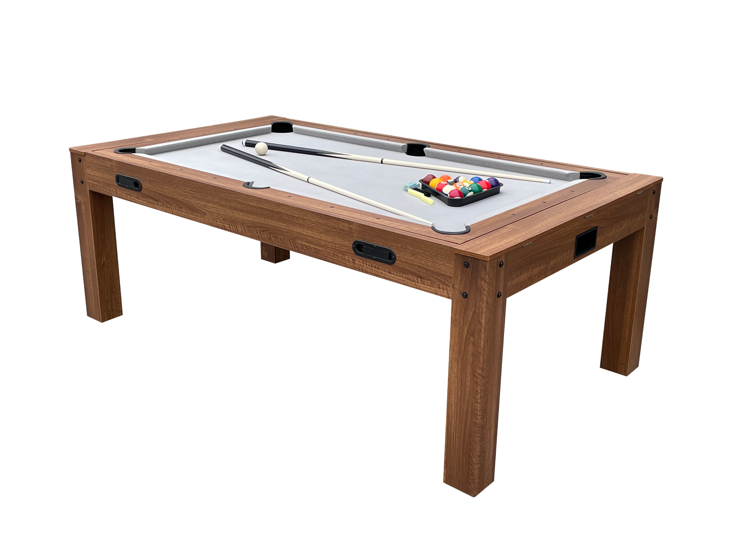 3 in 1 Multi Games Table Rotating Pool Table 7ft With Billiards + Air Hockey + Table Tennis + Dinning Table