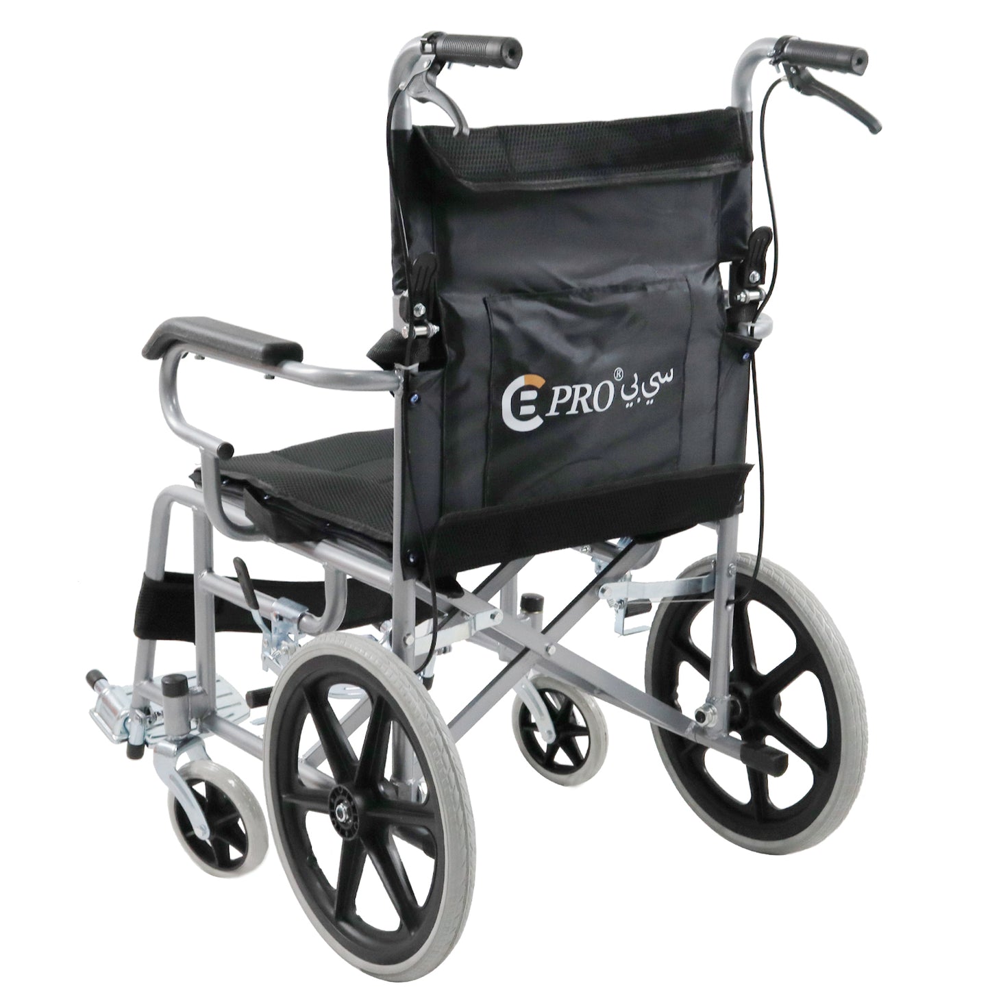 COOLBABY QBLY02: Foldable Lightweight Wheelchair for Elderly and Disabled with Handbrakes - Enhanced Mobility! - COOLBABY