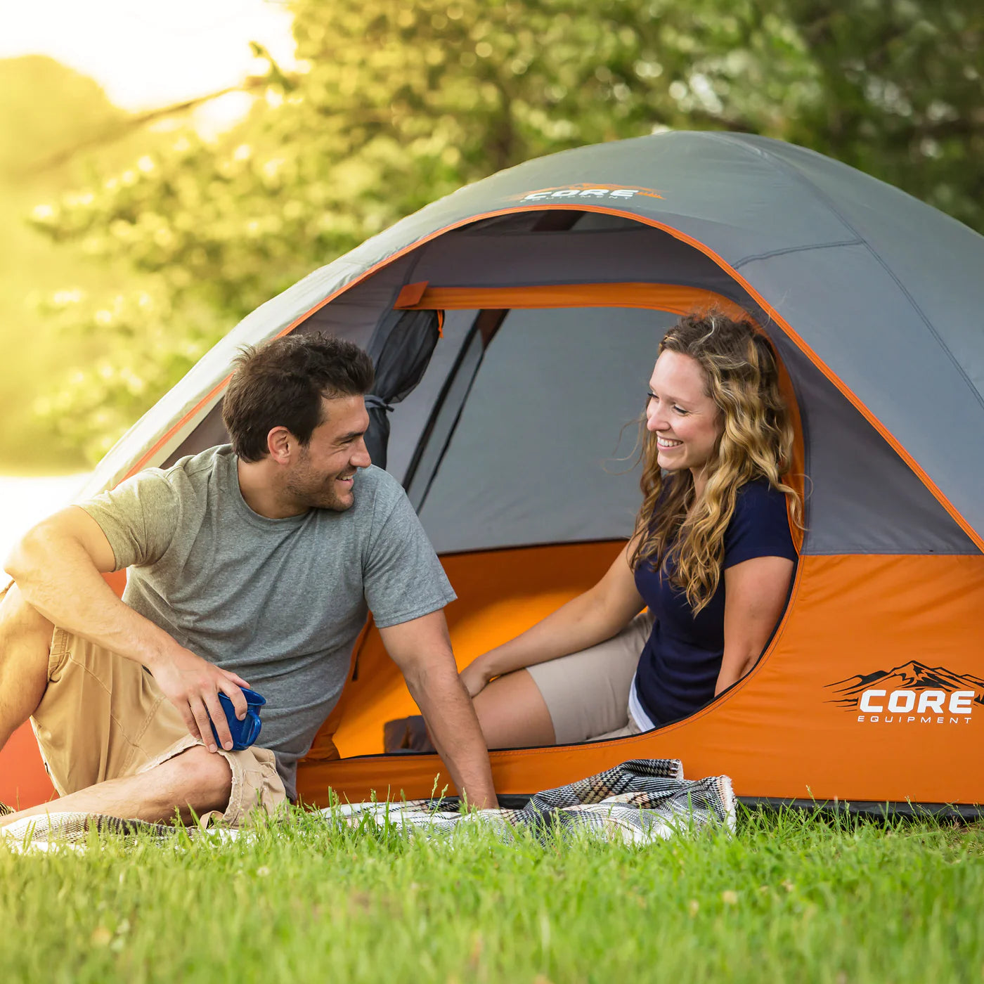 COOLBABY Core 4-Person Dome Tent 9' x 7' – Waterproof, Ventilated, and Easy to Set Up - COOLBABY