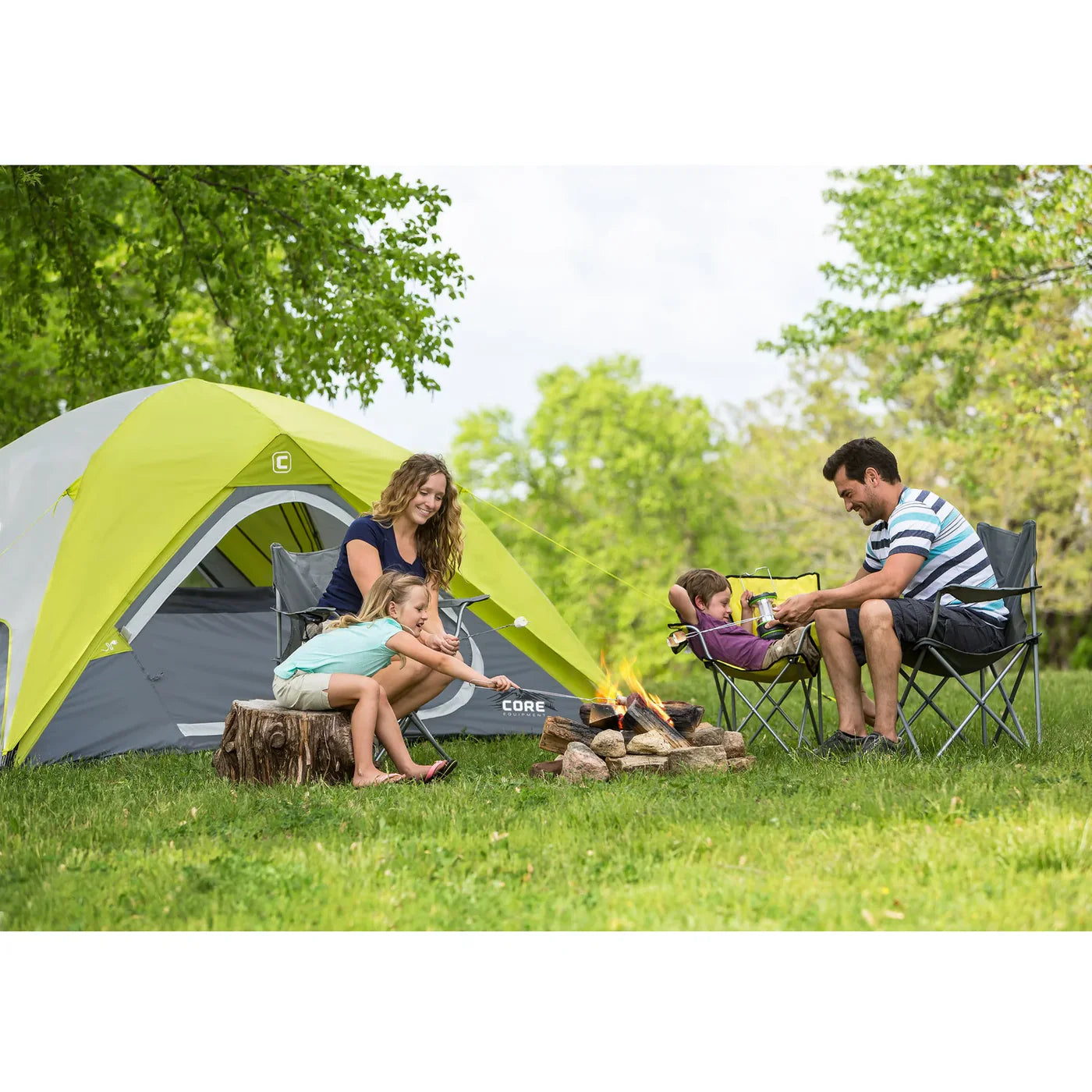 COOLBABY Core 3-Person Instant Dome Tent: Fast 30-Second Setup with Weather Protection - COOLBABY